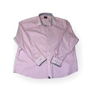 UNTUCKit‎ XXX-Large Pink Stripe Wrinkle Free 100% Cotton Dress Shirt Men's